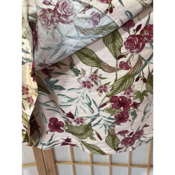 Maison d'Amelie Floral Faux Wrap Skirt - Picture 9 of 9